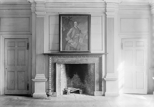 Samuel Washington, George Washington's younger brother, was buried in an unmarked grave at the cemetery at his Harewood estate (an interior view is pictured above) near Charles Town, West Virginia.
Mandatory Credit:	Frances Benjamin Johnson/Library of Congress via CNN Newsource