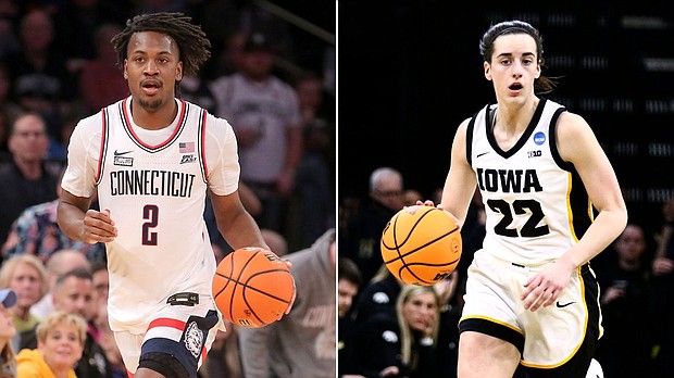UConn and Iowa are two of the favorites to win the national championship titles in their respective tournaments.
Mandatory Credit:	Getty Images/Reuters via CNN Newsource