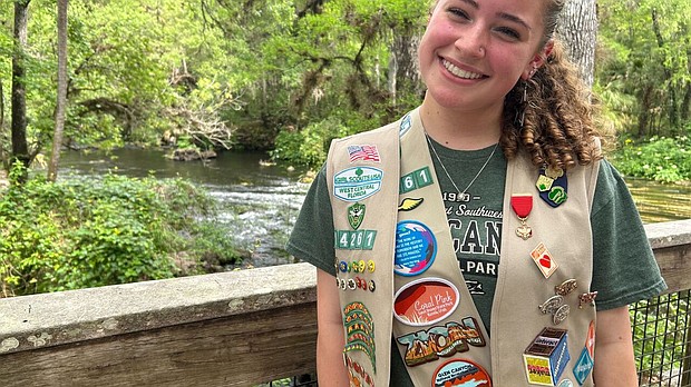 This past summer, 17-year-old scout Elizabeth Fiore put those skills to the ultimate test, saving a little boy’s life.
Mandatory Credit:	WFTS via CNN Newsource