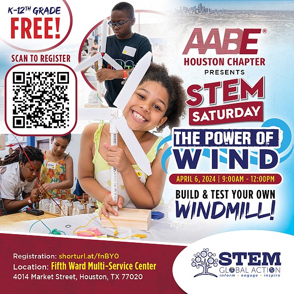 STEM Global Action is hosting a free STEM Saturday on April 6, 2024, from 9:00 am to 12:00 pm, at …