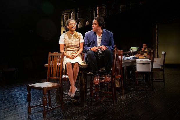 Raven Justine Troup and Christopher Salazar in Alley Theatre’s Alley All New Festival workshop ofThornton Wilder’s The Emporium
.
Photo by Lynn Lane.