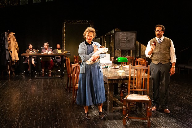 Elizabeth Bunch, Shawn Sides, Shawn Hamilton, Sally Wingert, and David Rainey in Alley Theatre’s Alley All New Festival workshop of Thornton Wilder’s The Emporium
.
Photo by
Lynn Lane