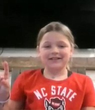 Ashtyn Gold correctly picked the Final Four matchups in ESPN’s Tournament Challenge contest.
Mandatory Credit:	WRAL via CNN Newsource