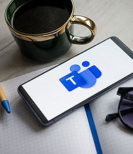 In this photo illustration a Microsoft Teams logo is seen displayed on a smartphone.
Mandatory Credit:	Mateusz Slodkowski/SOPA Images/LightRocket/Getty Images via CNN Newsource