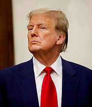 The Manhattan district attorney’s office on Monday asked the judge overseeing Donald Trump’s criminal trial related to hush money payments to expand the gag order to stop the former president from attacking family members of people involved in the case.
Mandatory Credit:	Marco Bello/Reuters/File via CNN Newsource