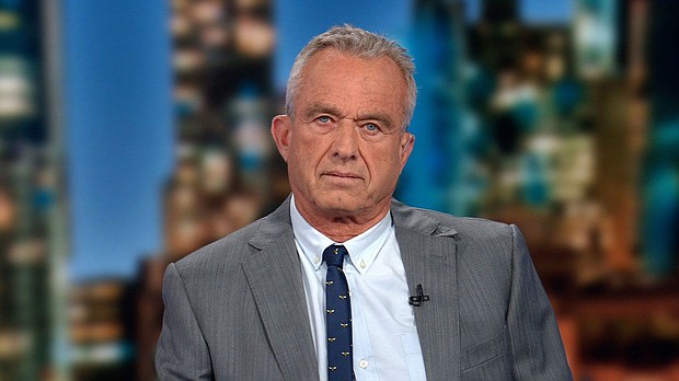 Independent presidential candidate Robert F. Kennedy Jr. argued that President Joe Biden is a greater threat to democracy than former President Trump because Kennedy was blocked on social media platforms during the Biden administration, which he labeled as an effort to “censor political speech” and undermine the First Amendment.
Mandatory Credit:	CNN via CNN Newsource