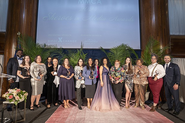 2024 Sheroes in Media Awards to Katina Arnold,

Alicia Bell, Janet Dewart Bell, Yvette Cabrera,

Nicole Dungca, Katherine Reynolds Lewis,

Tracie Powell, and Emily Wilkins, 



Lifetime Achievement Award to Margery Kraus and

Luminary Award to Janet Yang