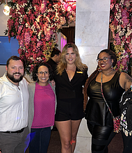 Andrea Simonton, NFOP Communications Director with benifiting non profit representatives