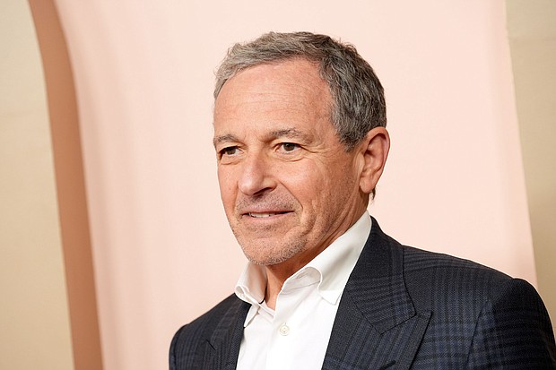 Bob Iger, CEO of the Walt Disney Co., is currently locked in a power struggle with investor Nelson Peltz.
Mandatory Credit:	JC Olivera/Getty Images via CNN Newsource