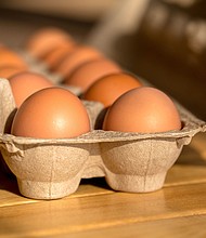 The average price of a dozen Grade A large eggs was $3 in February, according to the latest Consumer Price Index.
Mandatory Credit:	yipengge/iStockphoto/Getty Images via CNN Newsource