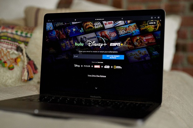 The Disney+ streaming service will start cracking down on password sharing in June.
Mandatory Credit:	Gabby Jones/Bloomberg/Getty Images/File via CNN Newsource
