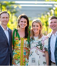 Yellowstone 2024 Party in the Park Event Chairs Paul and Suzy Thompson, and  Lauren and Jack Burgher.