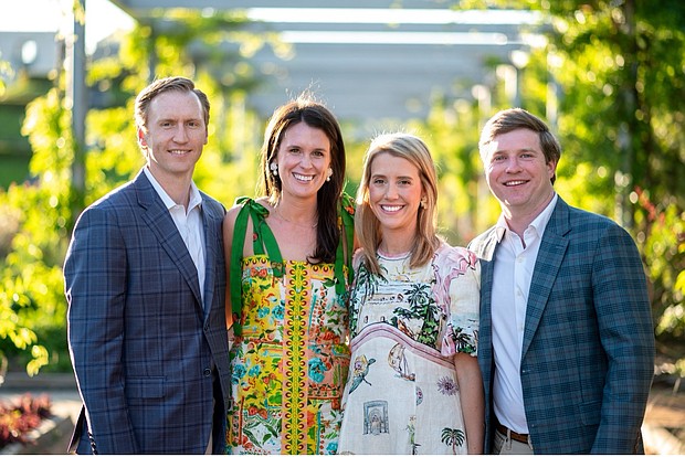 Yellowstone 2024 Party in the Park Event Chairs Paul and Suzy Thompson, and  Lauren and Jack Burgher.