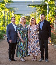Yellowstone Schools 2024 Party in the Park Honorees Brad and Janet Childers, and Anne and Les Csorba.