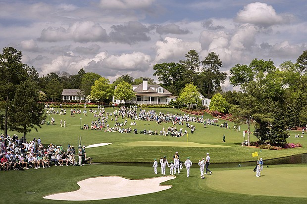 The annual Par Three Contest took place at Augusta National on Wednesday. However the opening round on Thursday was delayed due to weather.
Mandatory Credit:	Petter Arvidson/Bildbyran/Sipa/AP via CNN Newsource