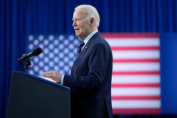 President Joe Biden delivers remarks on student loan debt at Madison College on April 8 in Madison, Wisconsin. The Biden administration said Friday that it is using existing student loan forgiveness programs to cancel another round of student debt.
Mandatory Credit:	Evan Vucci/AP via CNN Newsource