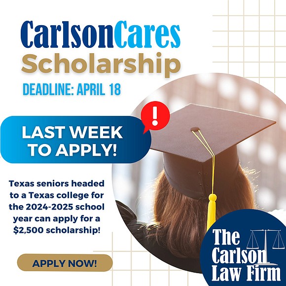 The Carlson Law Firm is excited to announce a fantastic chance for Texas high school seniors to grab hold of …