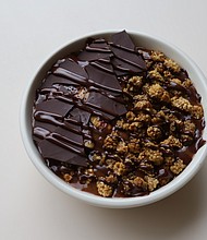 Vibrant's Chocolate Chia Banana Bowl; Photo Credit Madeline Tal McKowen