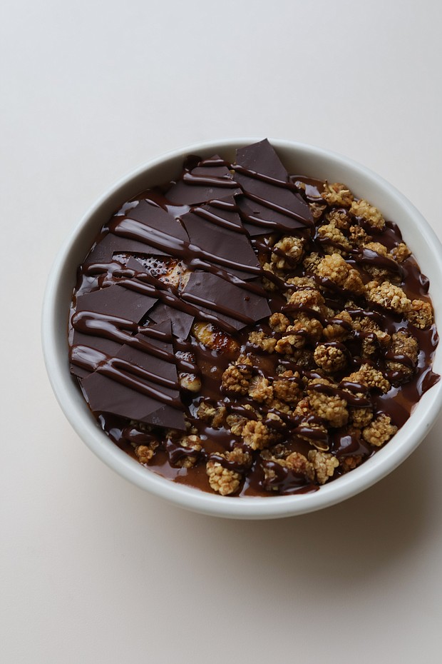Vibrant's Chocolate Chia Banana Bowl; Photo Credit Madeline Tal McKowen
