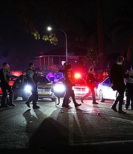 Police respond after a reported stabbing at Christ The Good Shepherd Church in Sydney, Monday, April 15.
Mandatory Credit:	Paul Braven/AAP Image/Reuters via CNN Newsource