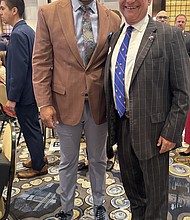 State Rep. Jarvis Johnson and Burt Levine