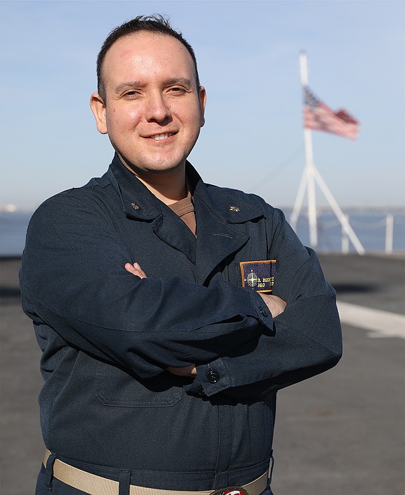 Lt. Cmdr. Ricky Rodriguez, a native of Cypress, Texas, serves aboard USS Gerald R. Ford, homeported in Norfolk, Virginia.