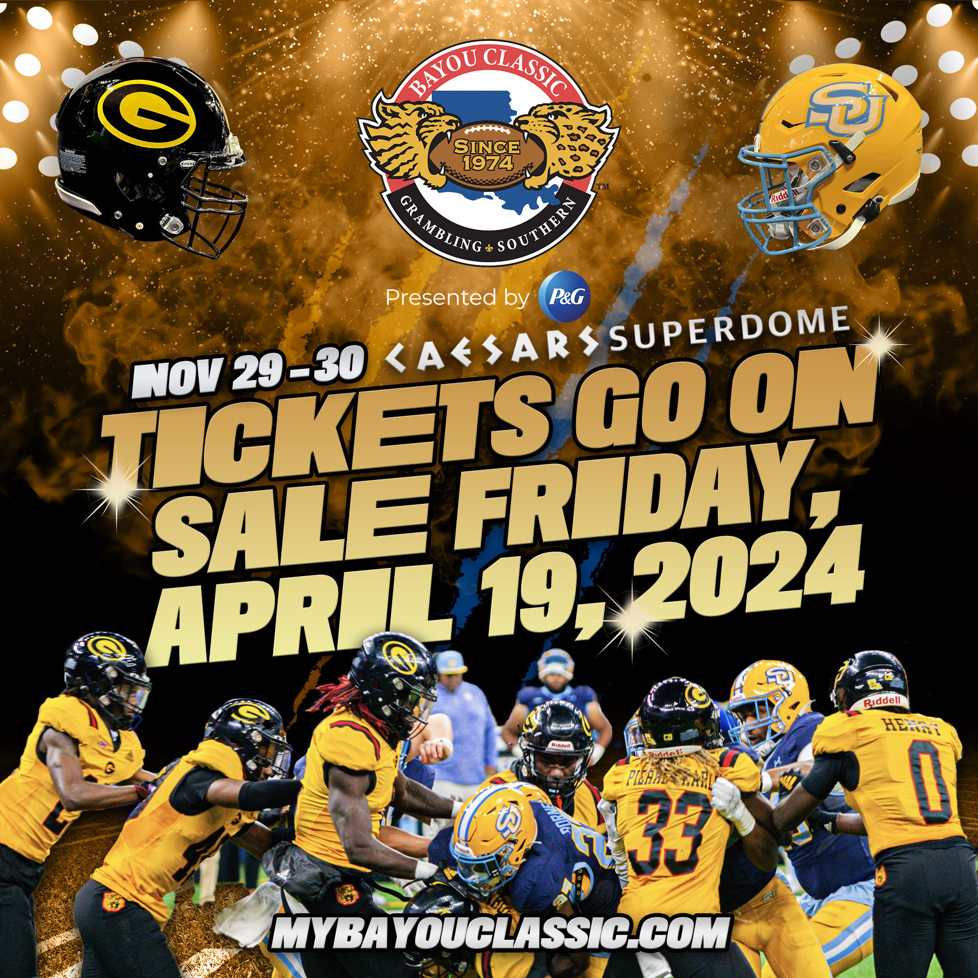 Get Ready for Gridiron Glory 51st Annual Bayou Classic Tickets On Sale