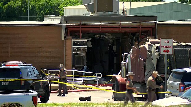 A second person has died after a stolen 18-wheeler crashed into a driver’s license office in Brenham, Texas, earlier this month.
Mandatory Credit:	CNN via CNN Newsource