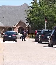 An ongoing homicide investigation is underway in Yukon, Oklahoma after five people, including two children, were found dead in a home.
Mandatory Credit:	KOCO via CNN Newsource