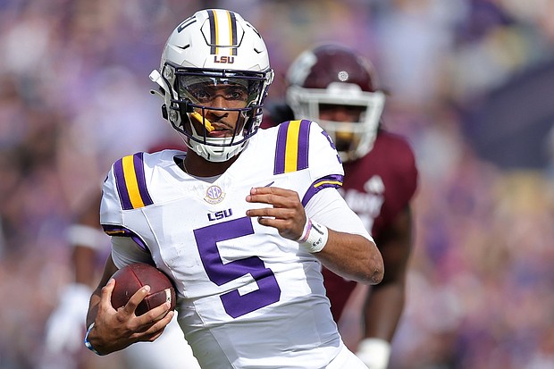 Daniels was the 2023 Heisman Trophy winner after an excellent season with the LSU Tigers.
Mandatory Credit:	Jonathan Bachman/Getty Images via CNN Newsource