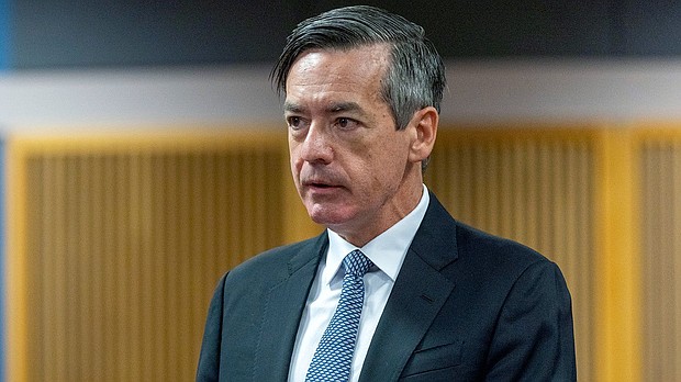 Kenneth Chesebro speaks to Fulton County Superior Court Judge Scott McAfee on October 20, 2023, in Atlanta.
Mandatory Credit:	Alyssa Pointer/Getty Images/File via CNN Newsource