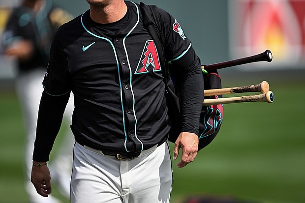 MLB plans to modify uniforms following complaints.
Mandatory Credit:	Chris Bernacchi/Diamond Images/Getty Images via CNN Newsource