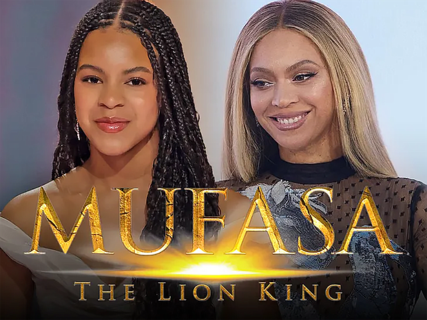 Beyoncé, returning as Queen Nala, and she is joined by her daughter Blue Ivy Carter, as Kiara, the spirited progeny of King Simba and Nala, in Disney's anticipated 'Mufasa: The Lion King'