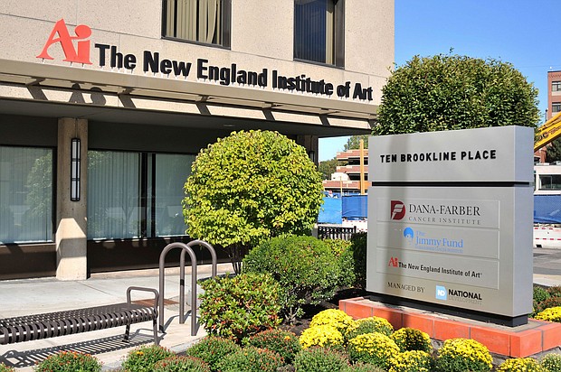 This October 2016 photo shows The New England Institute of Art in Brookline, Massachusetts. The Biden administration said on April 30 that it has approved the cancellation of more than $6.1 billion in student loan debt.
Mandatory Credit:	Collin Binkley/AP via CNN Newsource