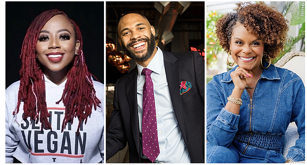 Pinky Cole, Warren Luckett, and Tabitha Brown