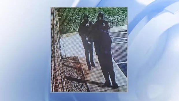Youngsville police are looking for three people caught on video breaking into the Youngsville Gun Club early Wednesday morning.
Mandatory Credit:	Youngsville Police Department/WRAL via CNN Newsource