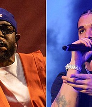 Kendrick Lamar and Drake have been engaged in a lyrical battle in recent weeks that escalated over the weekend.
Mandatory Credit:	AFP/WireImage/Getty Images via CNN Newsource