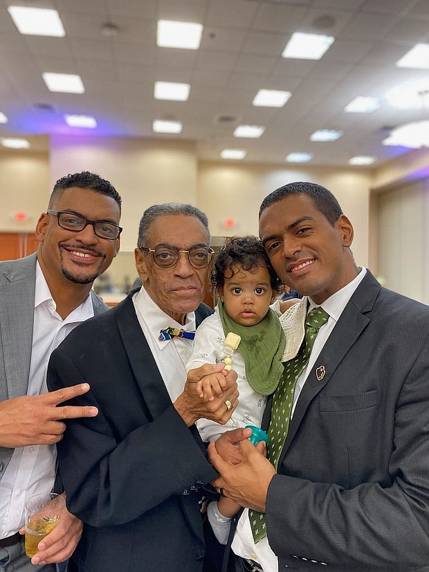 Dr. Milton Moore with his family