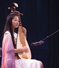 Soloist Angel Zhu performs “Spirited Away” at the event.