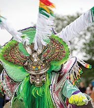 Performers from Morenada Bolivia USA perform a traditional folk dance.