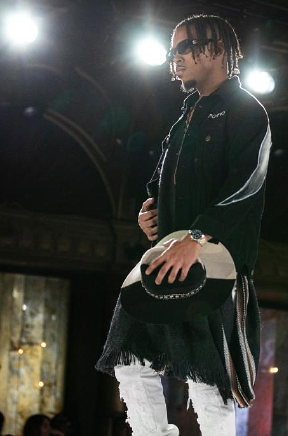 Yung Wylin walks the runway for Potro NYFW (2/10/24-Getty Images)