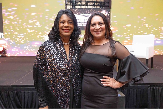 HCC Chancellor Dr. Margaret Ford Fisher and Texas State Representative The Honorable Christina Morales. Morales is an HCC Foundation Ambassador having formerly served on the Foundation Board.