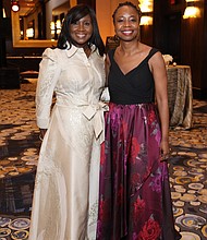 HCC Foundation Board Member Cecelia Allen and Nelia Mazula (Photo by Priscilla Dickson)