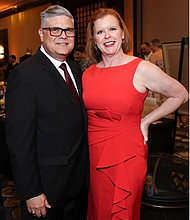 Jay Neal, Associate Vice President and COO for University of Houston at Sugar Land and University of Houston at Katy and Shae Neal (Photo by Priscilla Dickson)