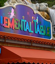 Guests can enjoy Pixar-themed eats at Elemental Table marketplace inspired by Disney and Pixar’s “Elemental” at Disney California Adventure Park, Anaheim, Calif., through Pixar Fest, which ends Aug. 4, 2024. (Richard Harbaugh/Disneyland Resort)