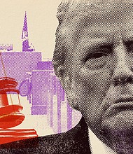 It’s been three weeks of the first criminal trial of a former president of the United States, where Donald Trump has pleaded not guilty to 34 felony counts of falsifying business records.
Mandatory Credit:	Photo Illustration by Alberto Mier/CNN/Getty via CNN Newsource