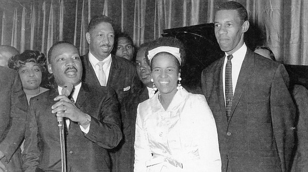 Rev. William A. Lawson, Mrs. Audrey Lawson, Rev. Dr. Martin Luther King, Jr., and others (credit: Facebook)