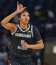 Angel Reese will look to impress in her debut season for the Chicago Sky.
Mandatory Credit:	Melissa Tamez/Icon Sportswire/Getty Images via CNN Newsource