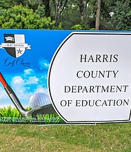 HCDE served as a sponsor at the Cy-Fair Educational Foundation B.F. Adam Golf Classic