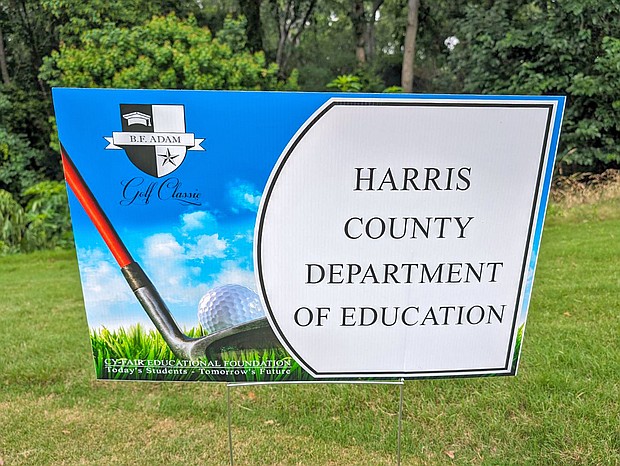 HCDE served as a sponsor at the Cy-Fair Educational Foundation B.F. Adam Golf Classic